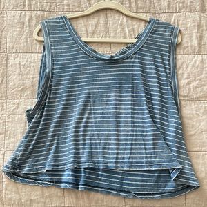 Striped, oversized tank top